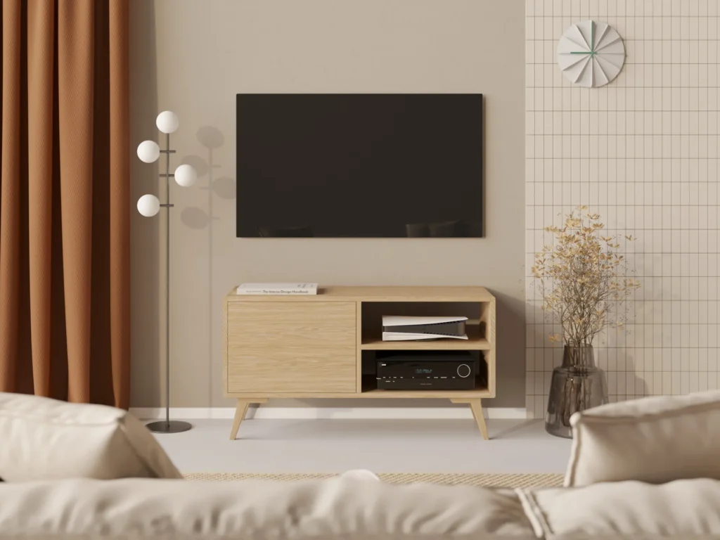 Nowoczesna Komoda Rtv 120 Cm Zaokraglone Boki