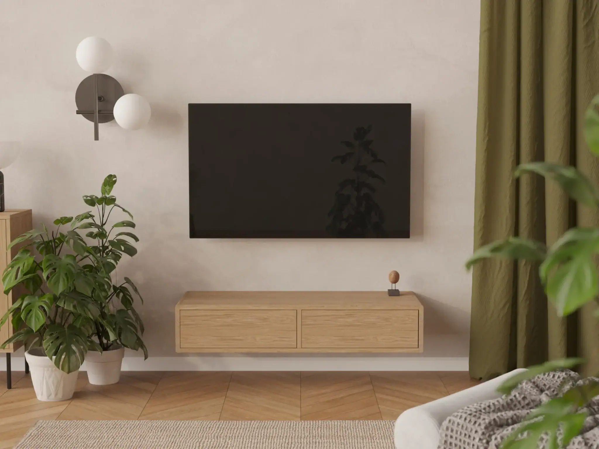Nowoczesna Mala Podwieszana Szafka Rtv 120 X 45 Cm