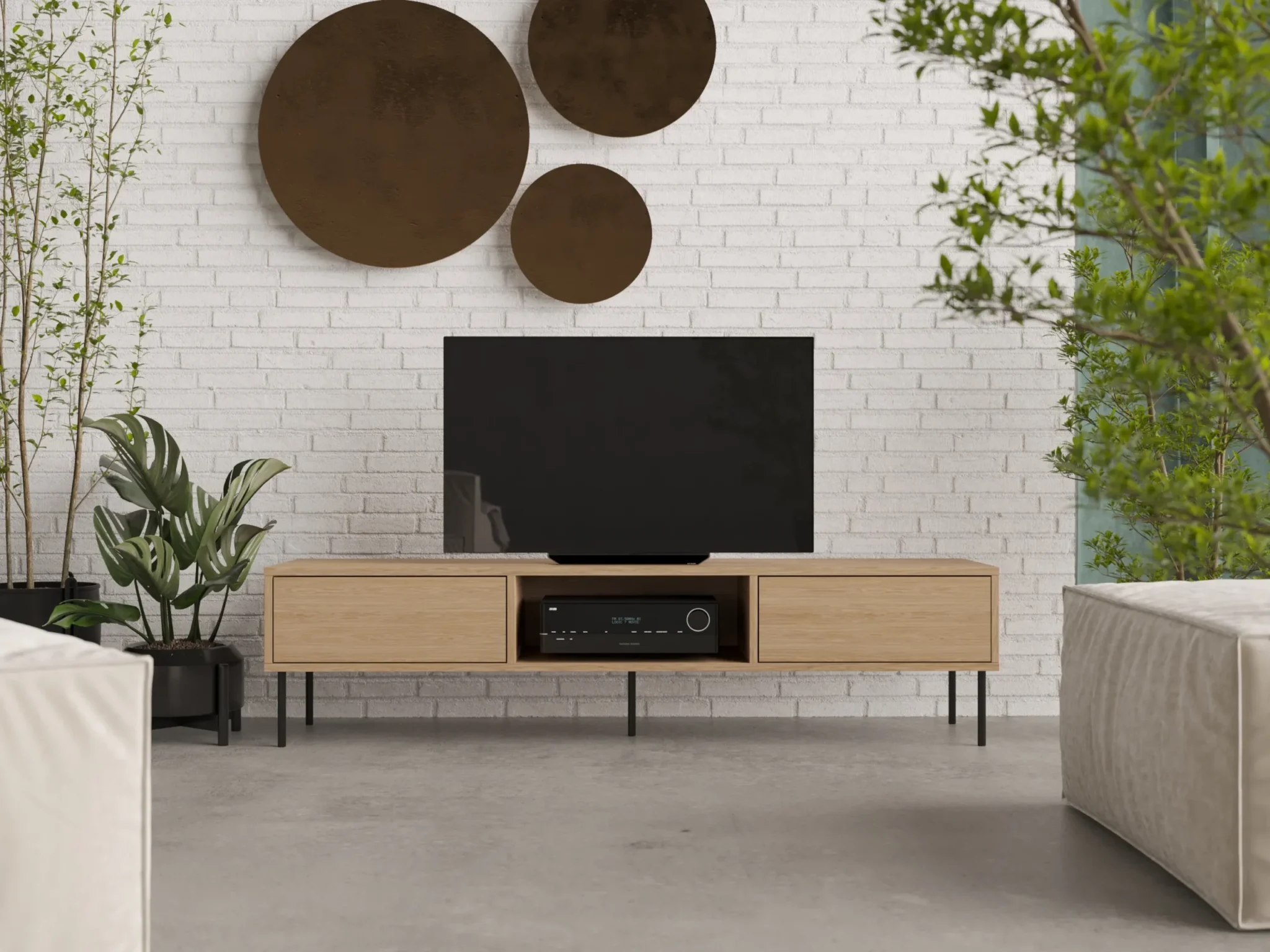 Szafka Rtv Loft Industrial 180 X 45 Cm