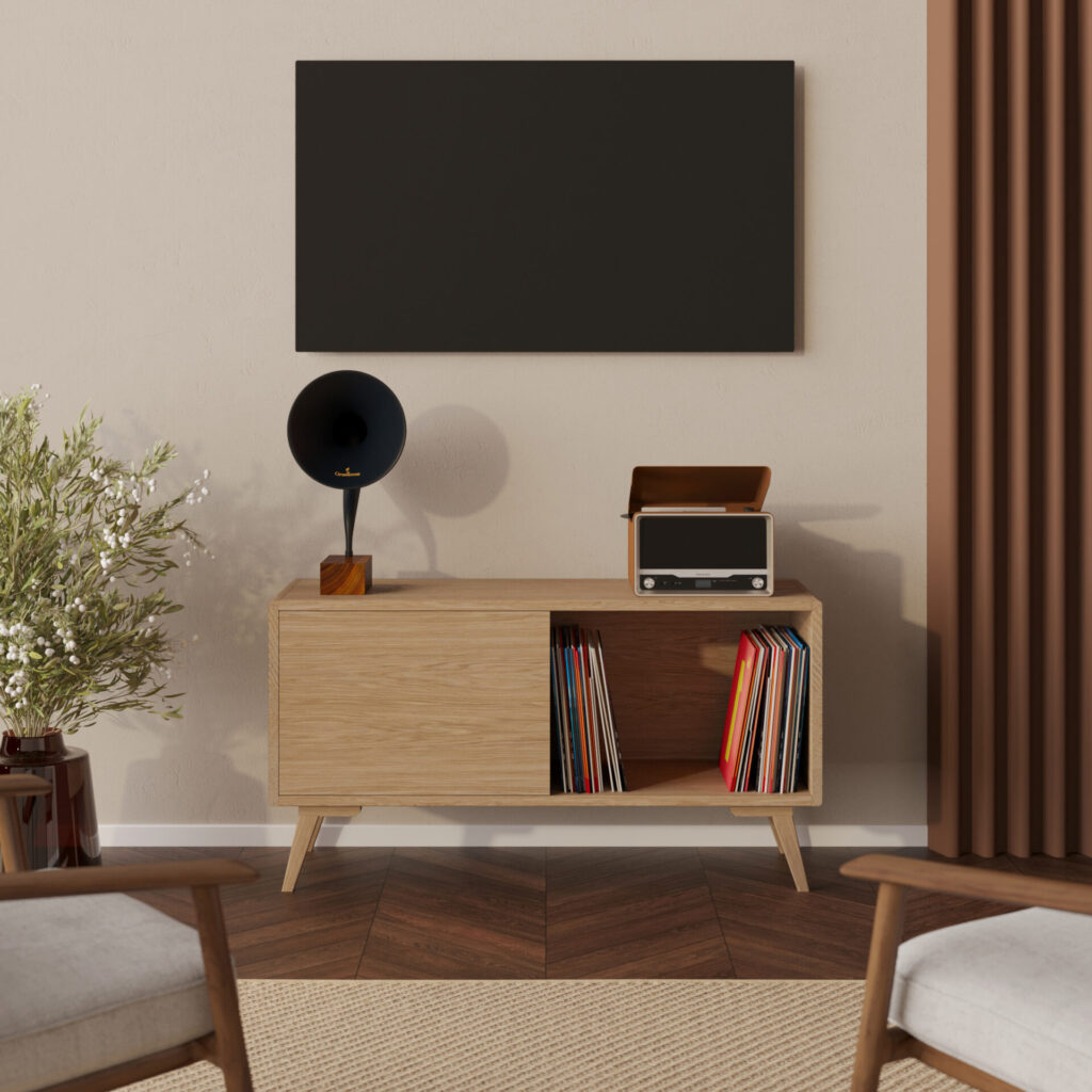 Nowoczesna wysoka komoda RTV 120 cm